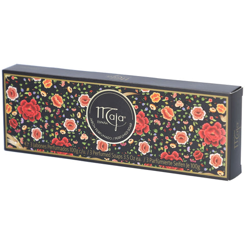 Maja Coffret de savons parfumés - Classique floral et épicé (3 x 100 g)