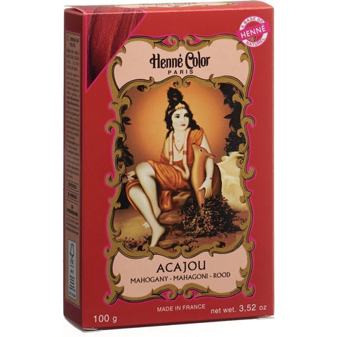 Henna Color teinture capillaire naturelle au henné acajou (100 g)