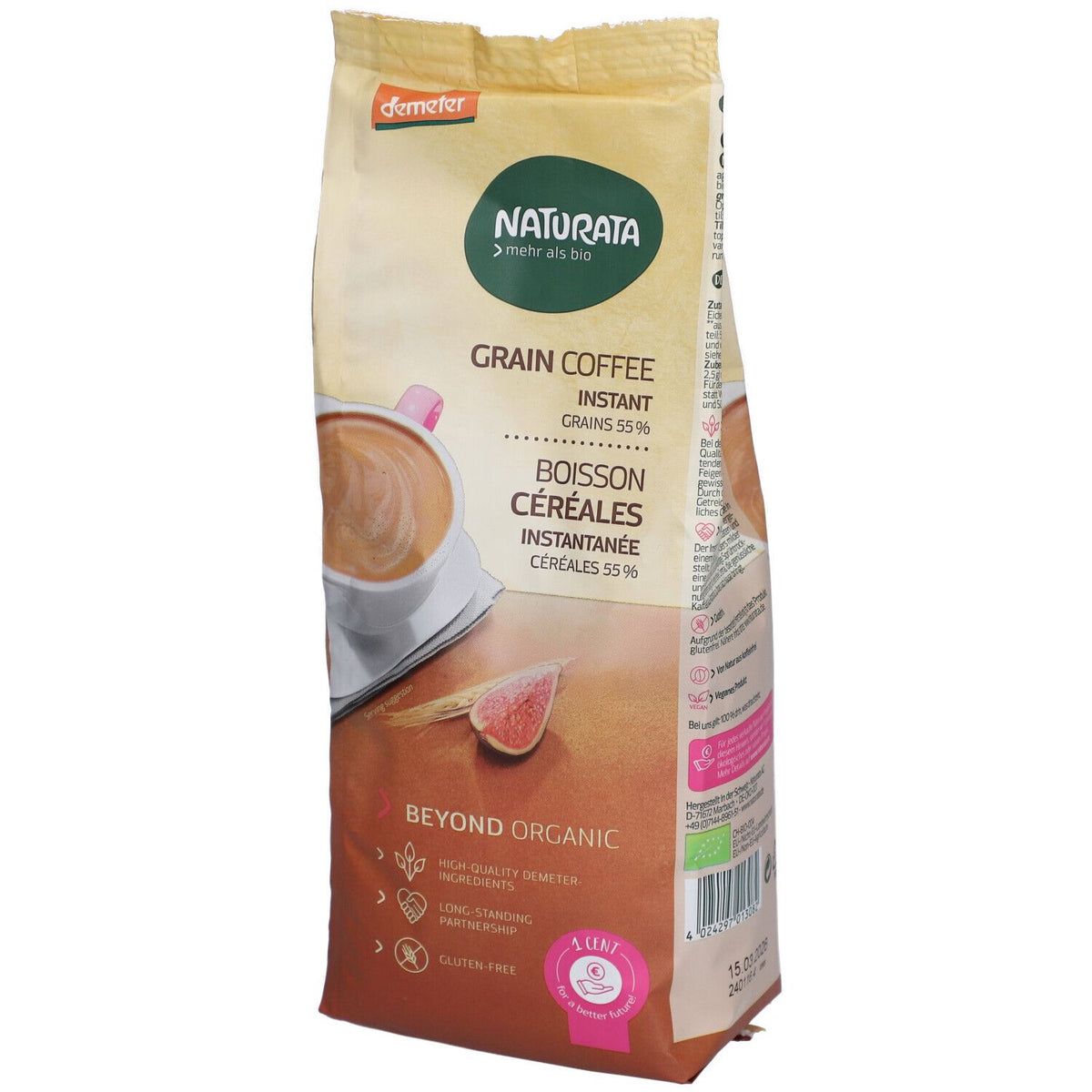 Céréal Naturata Café aux céréales instantané recharge bio (200 g)
