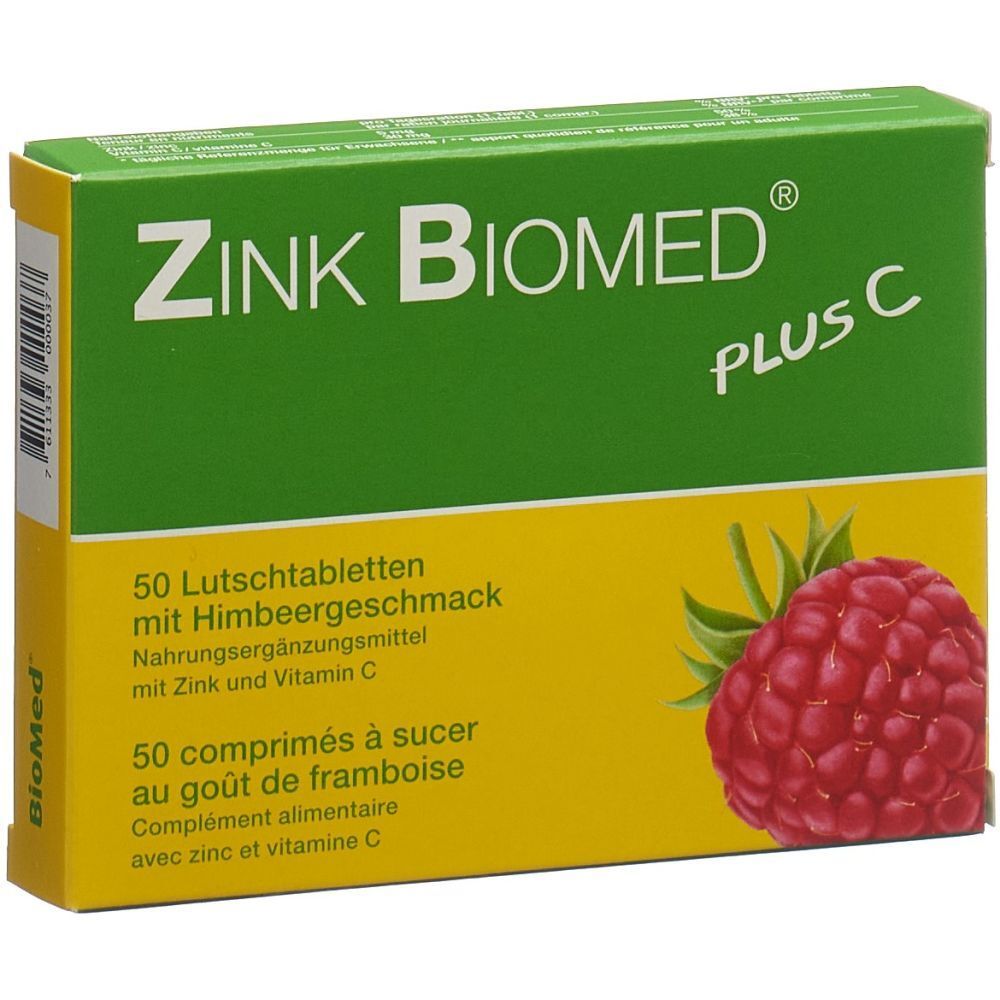 ZINK BIOMED PLUS C comprimés à sucer (50 pièces)