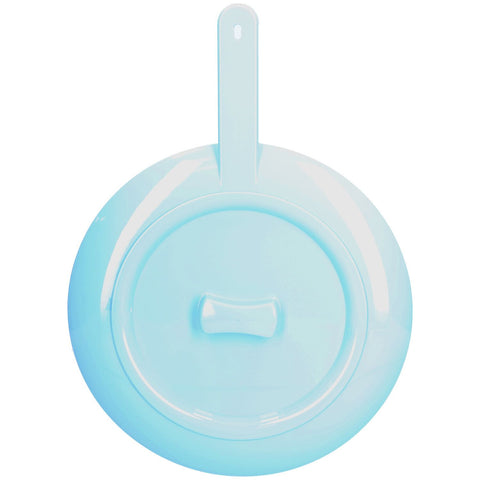 SUNDO bassin de lit ø31cm avec poignée et couvercle bleu