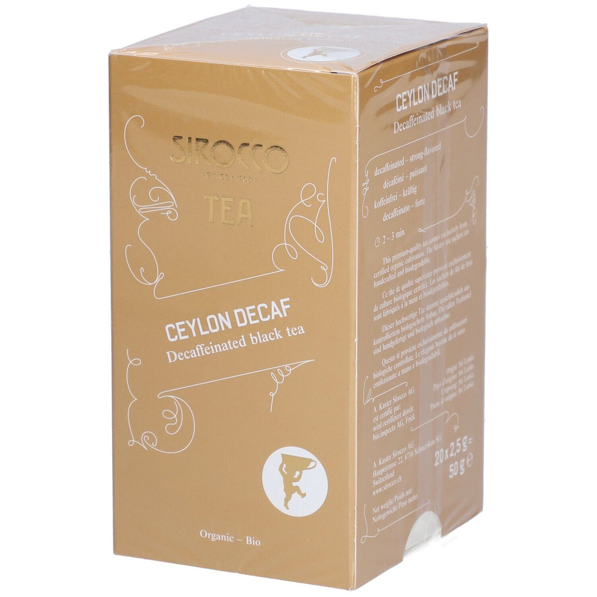 Sirocco Ceylon décaféiné (20 sachets)