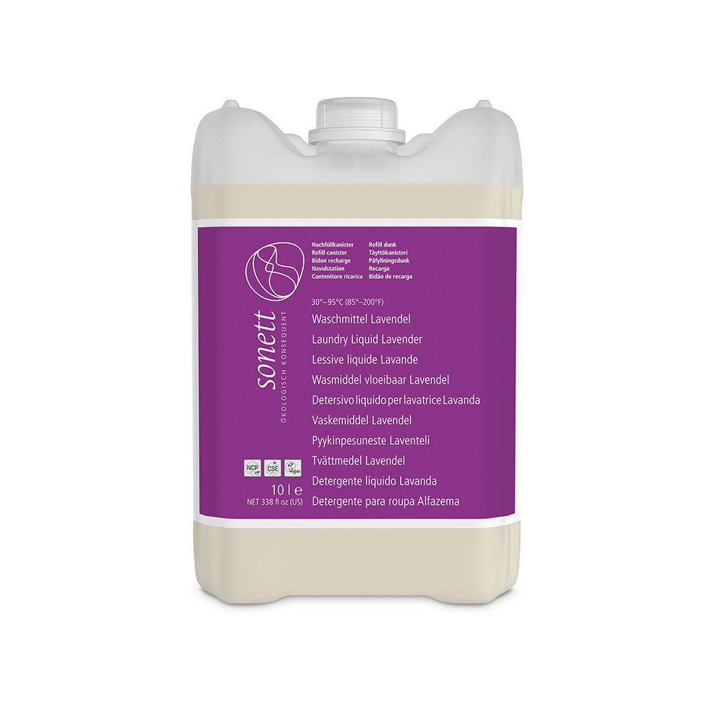 Sonett Lessive Liquide Lavande Sans Enzymes Pour Couleurs & Blancs — 10 l