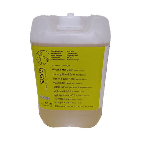 Sonett Lessive Liquide Couleurs Menthe Citron Sans Enzymes (10 l)
