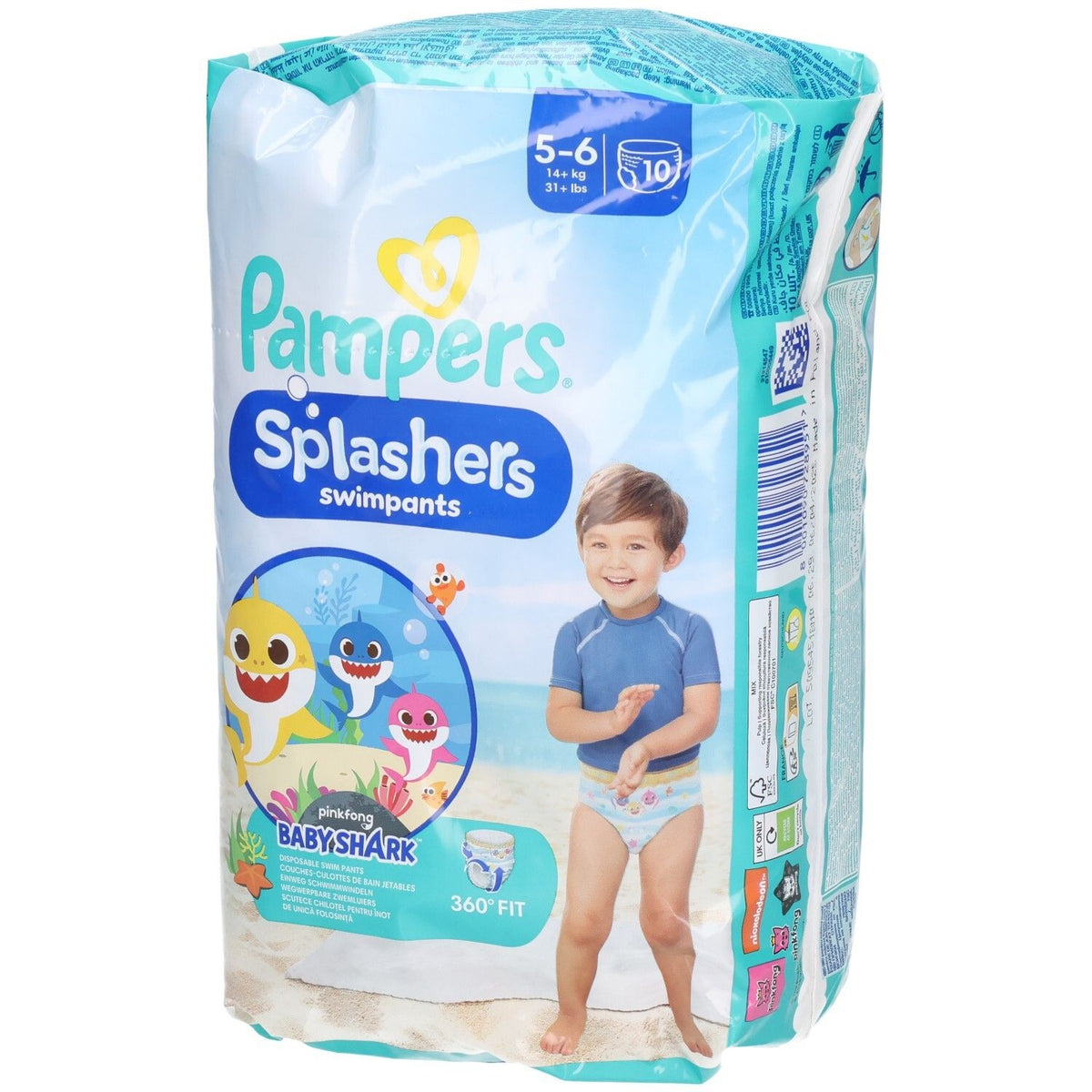 Pampers Splashers couches de natation jetables (10 pièces)