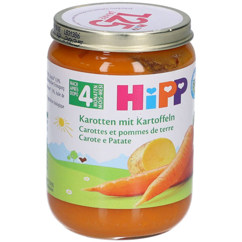 HiPP Carottes et pommes de terre, dès le 4e mois (190 g)