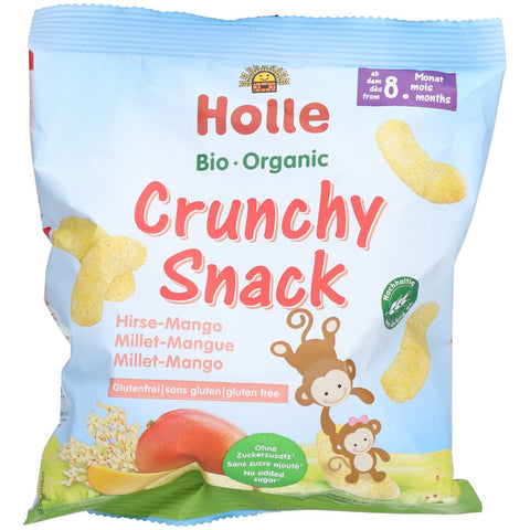 Holle Kids Snack croustillant millet-mangue bio (25 g)