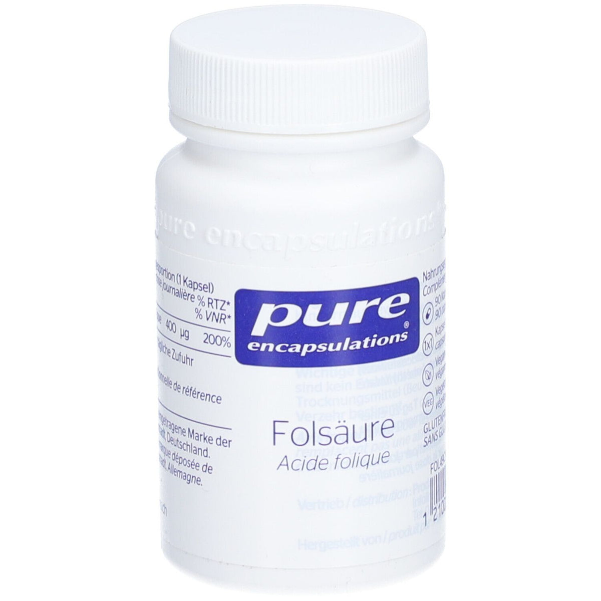 Pure Encapsulations Acide Folique (90 gélules)