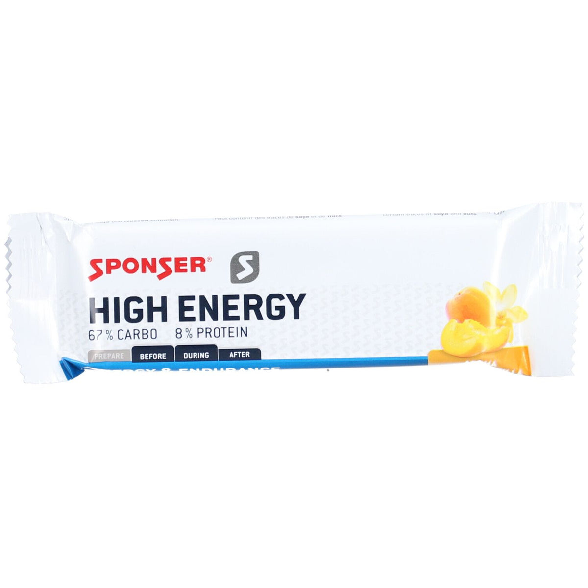 SPONSER® HIGH ENERGY BAR abricot-vanille (45 g)