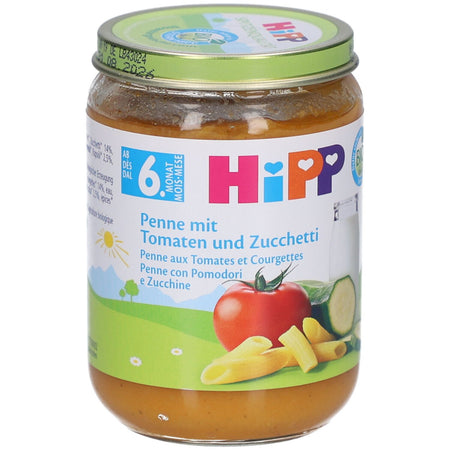 HiPP Bio-Penne aux tomates et courgettes dès 6 mois (190 g)