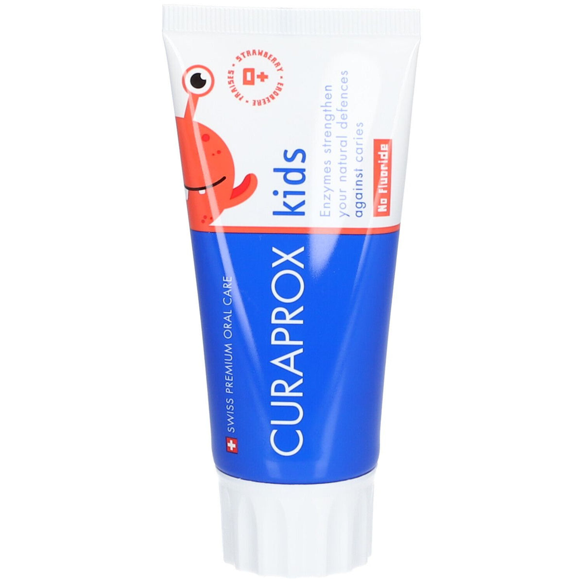 CURAPROX Kids dentifrice goût fraise dès la première dent sans fluorure (60 ml)