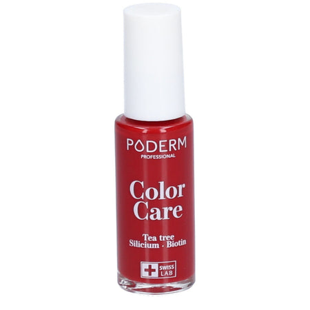 PODERM Color Care Tea Tree vernis à ongles No 253 Rouge Allure — 8 ml