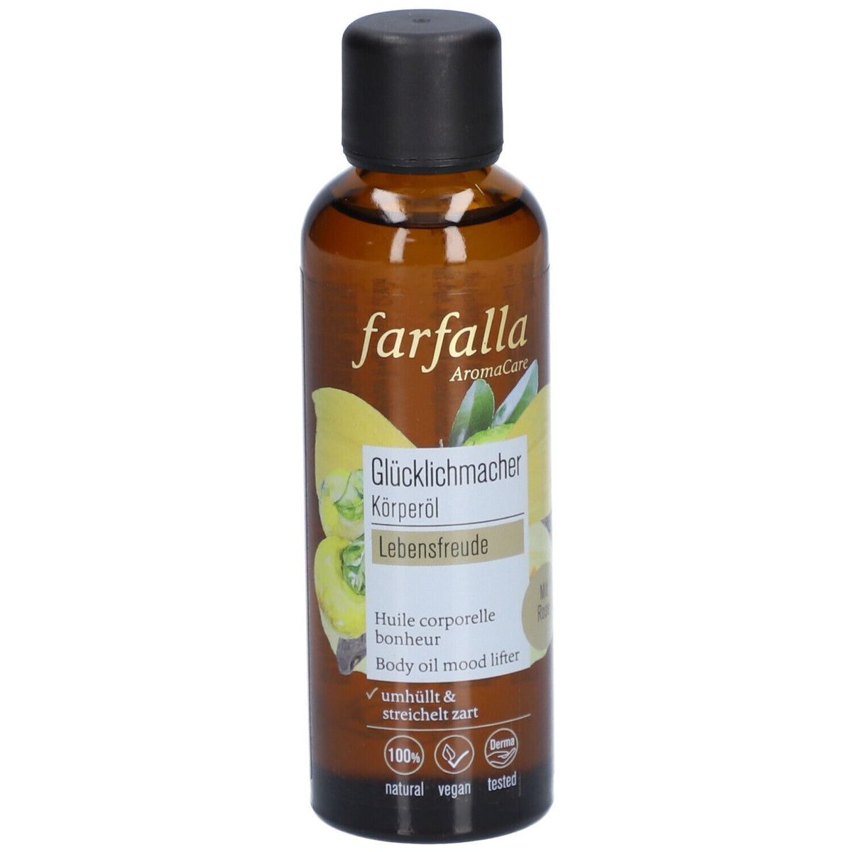 farfalla Rose huile corporelle Glück (75 ml)