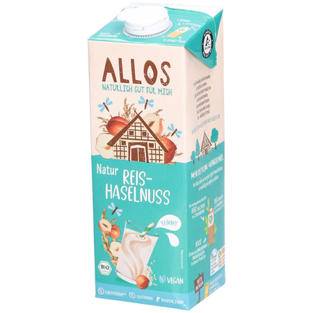 Allos Boisson Riz Noisette sans sucre ajouté, sans gluten (1 l)