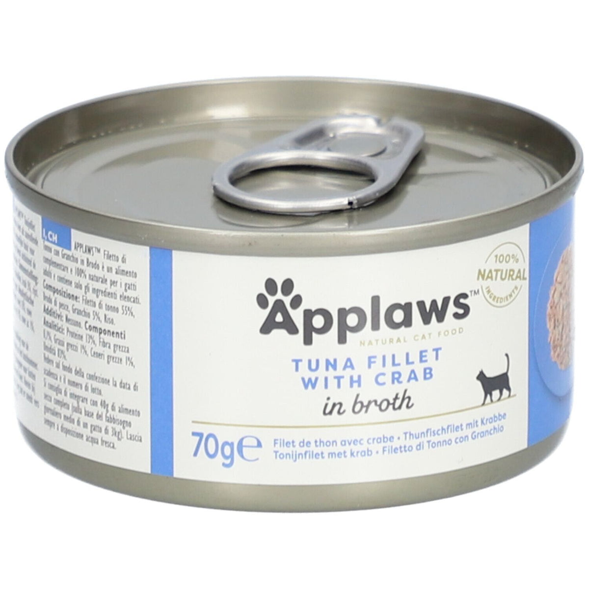 Applaws™ Filet de thon et crabes en bouillon (70 g)