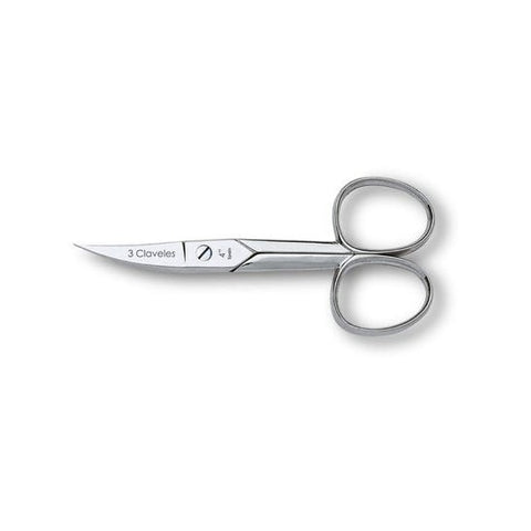 3 Claveles Ciseaux à ongles courbes (4 pouces, 10 cm, 1 pièce)