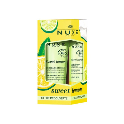 Nuxe Sweet Lemon Crème Mains Et Ongles 30ml + Stick Lèvres Hydratant 4g