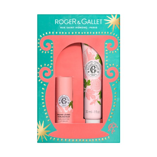 Roger & Gallet Fleur de Figuier Coffret Baume à lèvres + Crème pour les mains