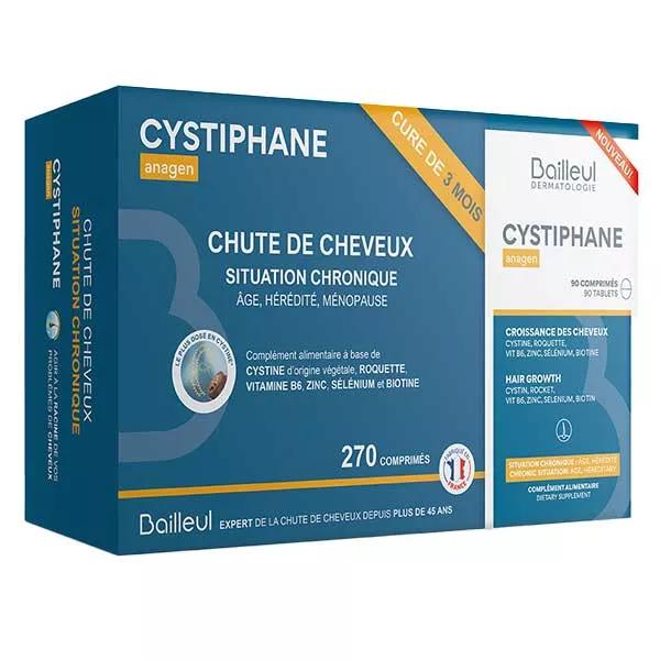 Cystiphane Anagen Croissance des cheveux - Cure de 3 mois - 90 comprimés