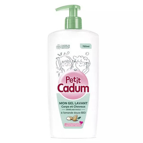 Cadum Kids 2-in-1 Body and Hair Wash with Sweet Almond 750ml