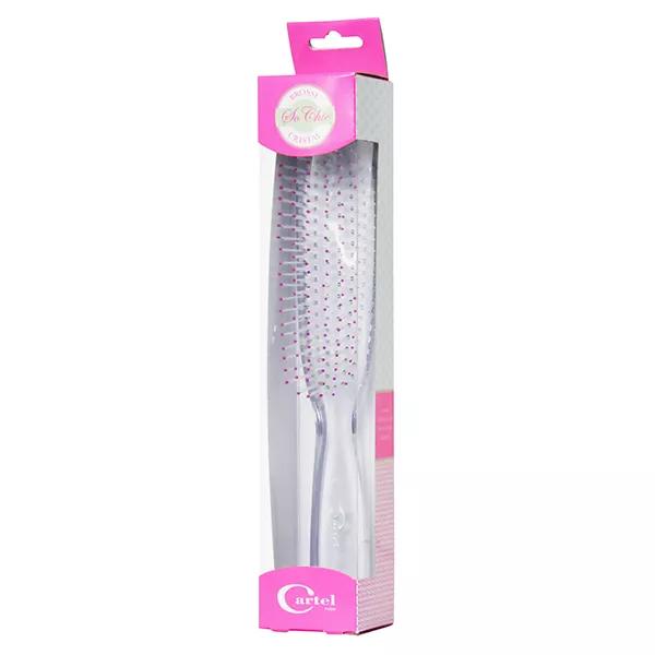 Cartel by Vitry Grande Brosse à Cheveux Cristal Rose
