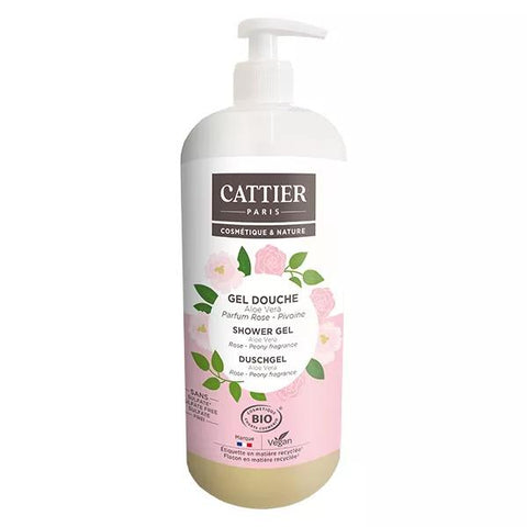 Cattier Organic Peony Rose Shower Gel 1L