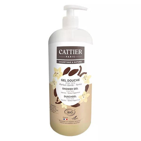 Cattier Organic Vanilla Tonka Shower Gel 1L