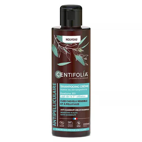 Centifolia Antipelliculaire Shampoing Crème Cuir Chevelu Sensible Bio 200ml