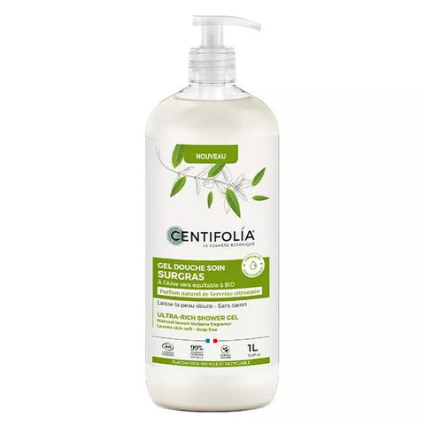 Centifolia Gel Douche Surgras Verveine Citronnée Bio 1L