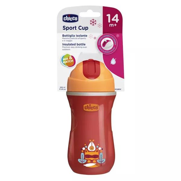 Chicco Tasse Sport à Paille et Paroi Isolante +14m Vert 266ml