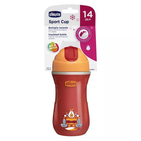 Chicco Tasse Sport à Paille et Paroi Isolante +14m Vert 266ml