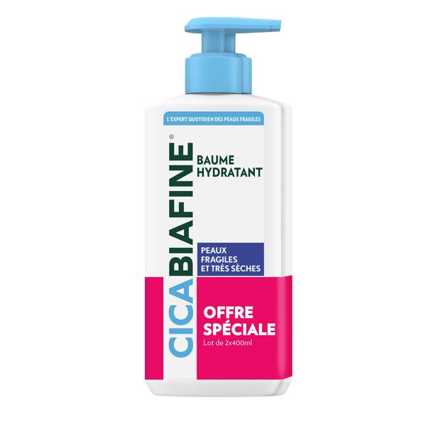 Cicabiafine Baume Hydratant Corporel Quotidien Lot de 2 x 400ml