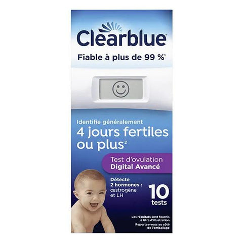 Clearblue Digital Ovulation Test with Dual Hormone Indicator, 10-count box