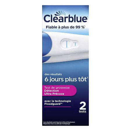 Clearblue Test de Grossesse Détection Ultra Précoce (2 tests)