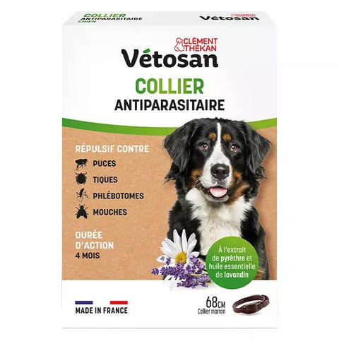 Clement Thekan Collier Antiparasitaire Origine Végétale Chien