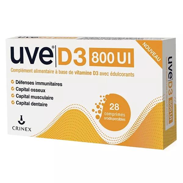 Crinex Uve D3 800UI 28 comprimés