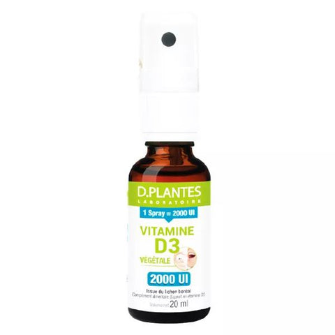 D.Plantes Vitamin D3 2000IU Plant-Based Spray 20ml