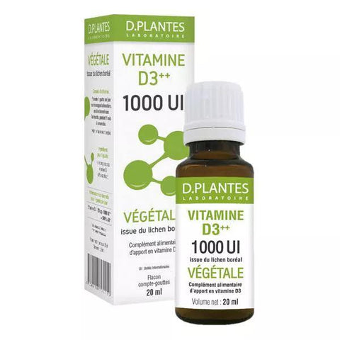 D.Plantes Plant-based Vitamin D3 1000 IU 20ml