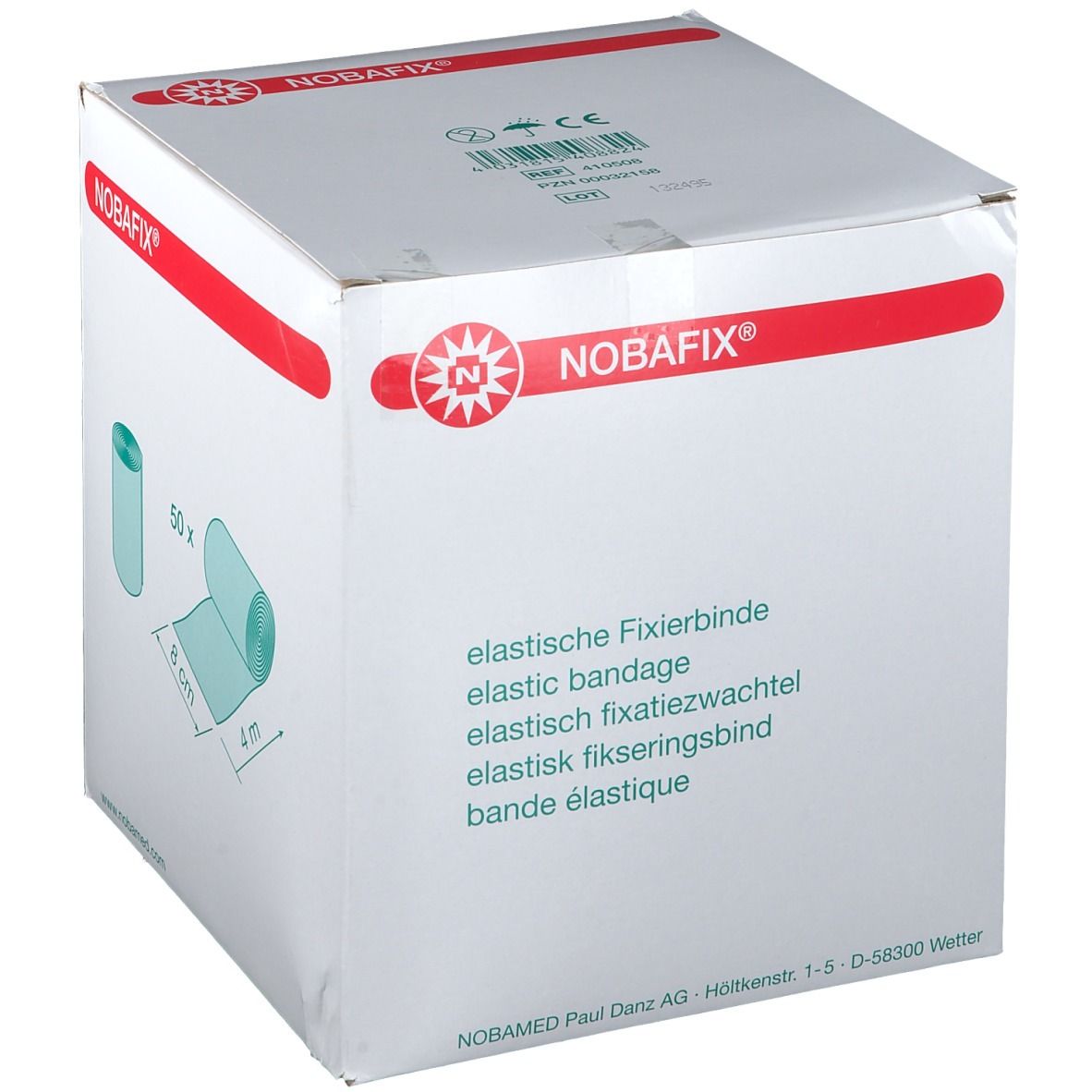 Nobafix® bande de fixation élastique 8 cm x 4 m