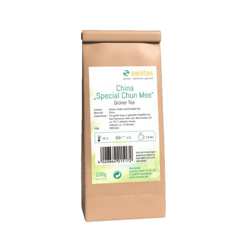 sanitas Thé vert Chine spécial Chun Mee (100 g)