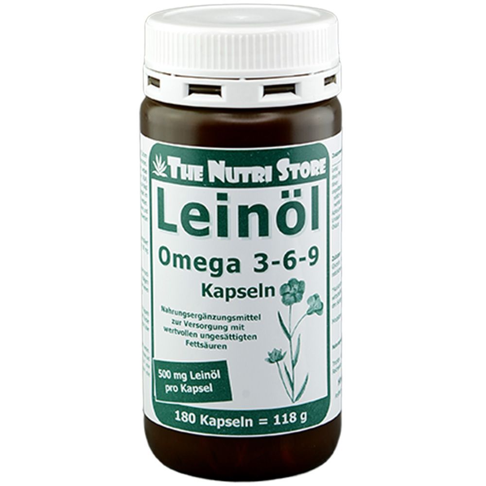 Omega-3-6-9 huile de lin 500 mg (180 gélules)