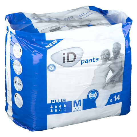 iD Pants Absorbent Incontinence Underwear Plus Size M 14 pads