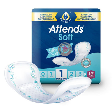Attends Soft 1 Mini Long protections (16 pièces)
