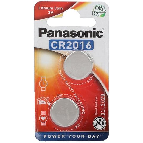 Panasonic piles bouton au lithium CR2016 3V (2 pièces)