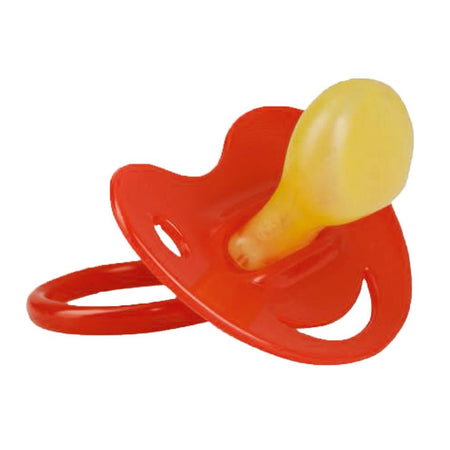 Baby-Frank Sucette orthodontique en latex 6-18 mois rouge/jaune (2 pièces)