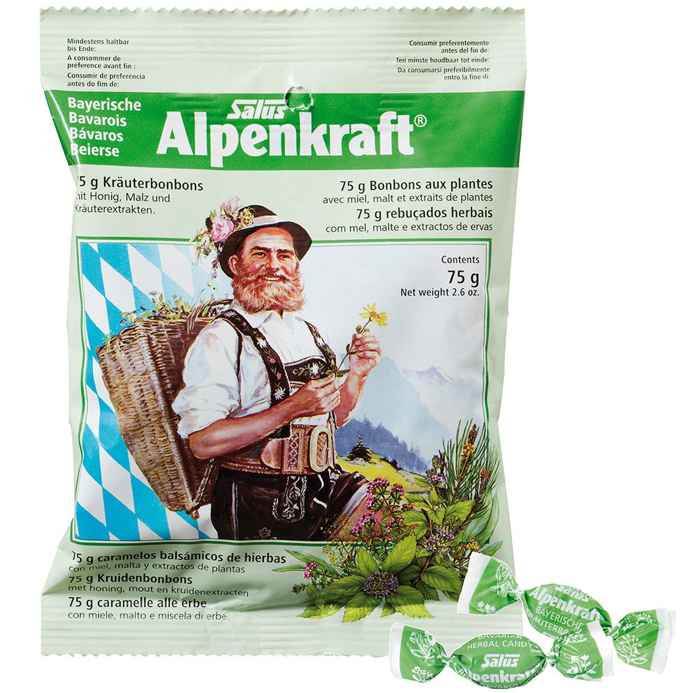 Salus Bayerische Alpenkraft bonbons aux herbes (75 g)