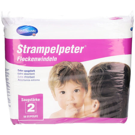 Strampelpeter® Couches en flocons de cellulose Absorption 2 (56 pièces)