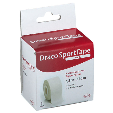 Draco bande de sport blanc (3,8 cm x 10 m) - 1 pièce
