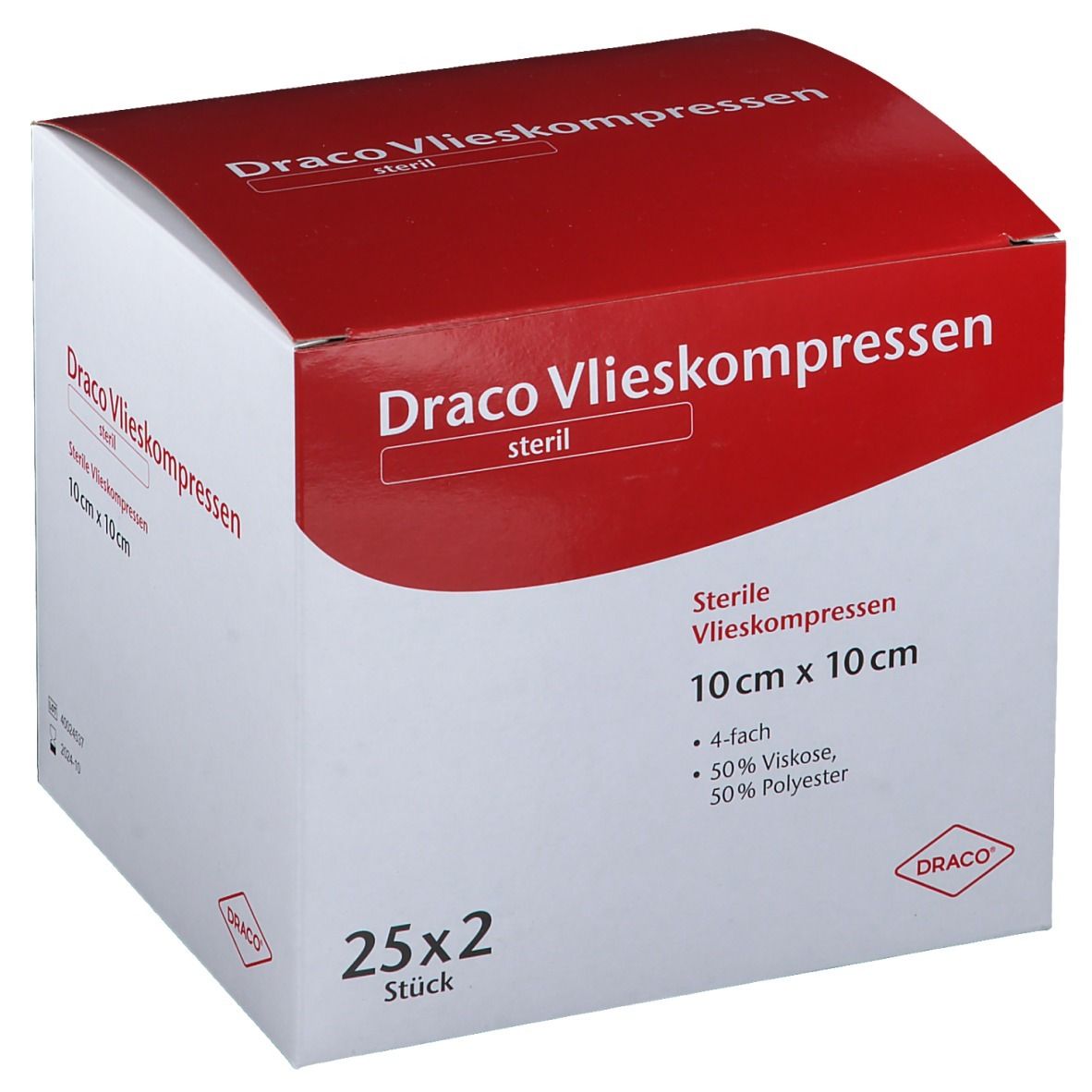 Draco compresses non tissées stériles 10x10 cm (25x2 pièces)