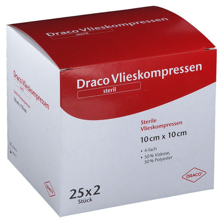 Draco compresses non tissées stériles 10x10 cm (25x2 pièces)